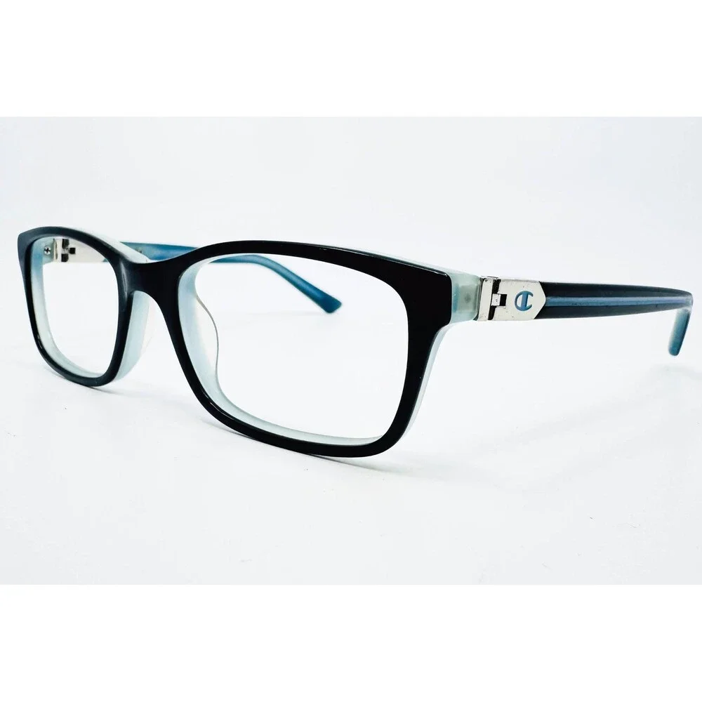 Champion Eyeglasses Womens Black Teal Rectangle Frames 51-16-135 44883